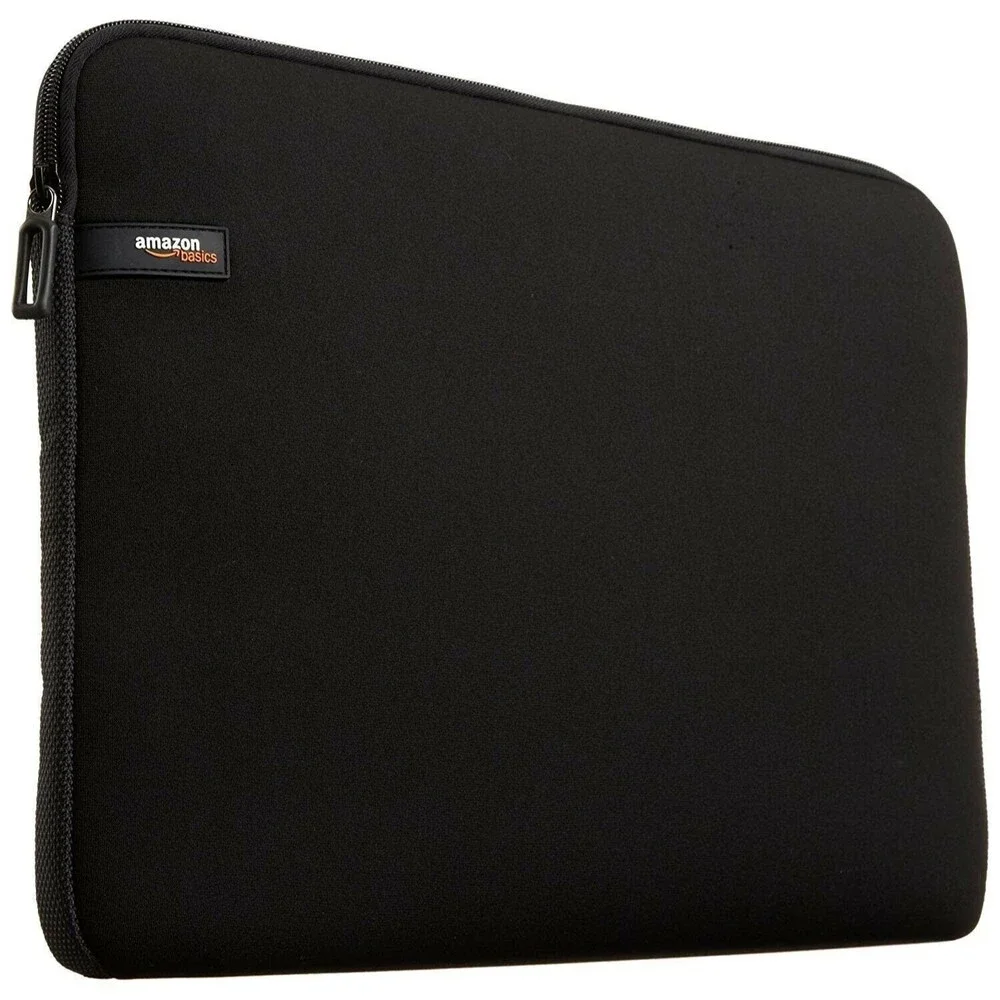 Amazon Basics 13 Inch Laptop Tablet iPad Protective Sleeve Case Black Zip